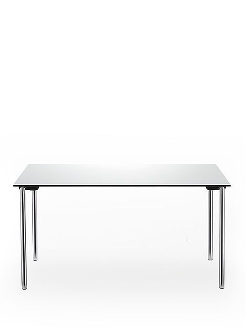 system 24 folding table | chrome-plated frame | solid core panel