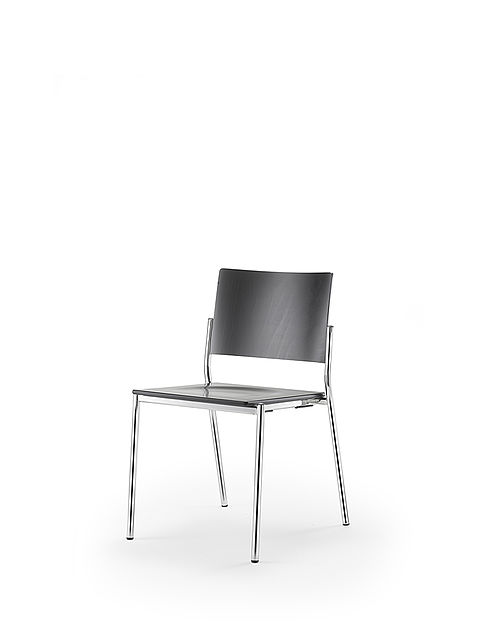 listo | two-piece chair | black stained