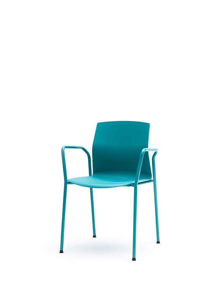 Kabi by AKABA | steel tube frame | turquoise | with armrests