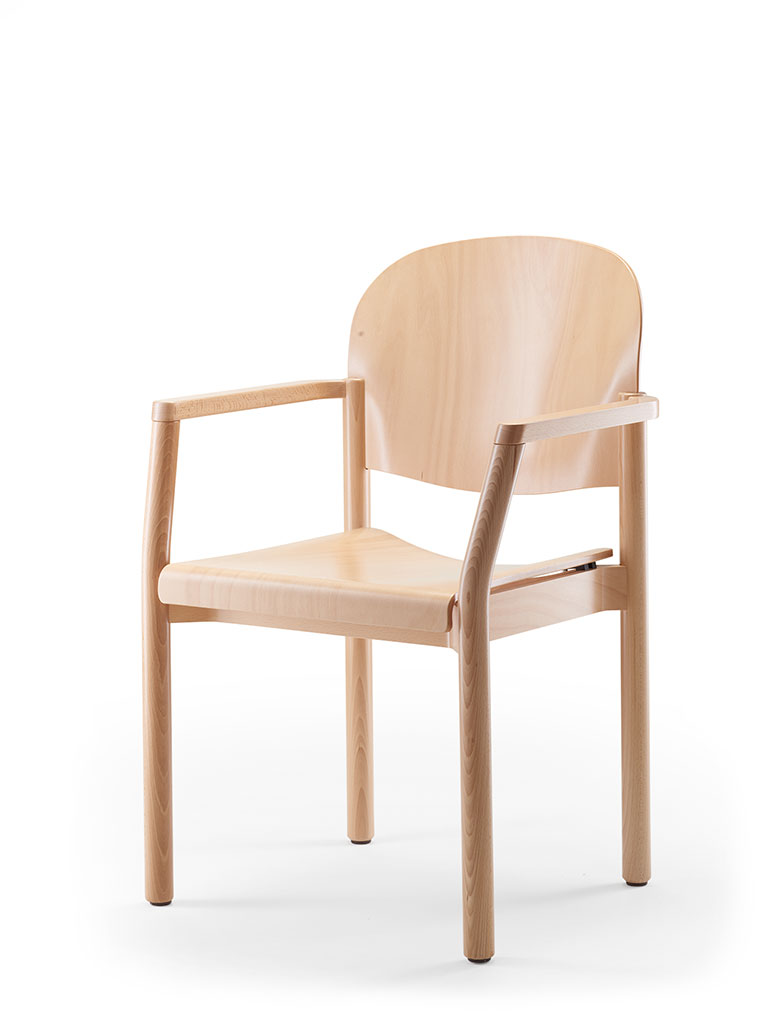 elena | wooden chair | not upholstered | with armrests