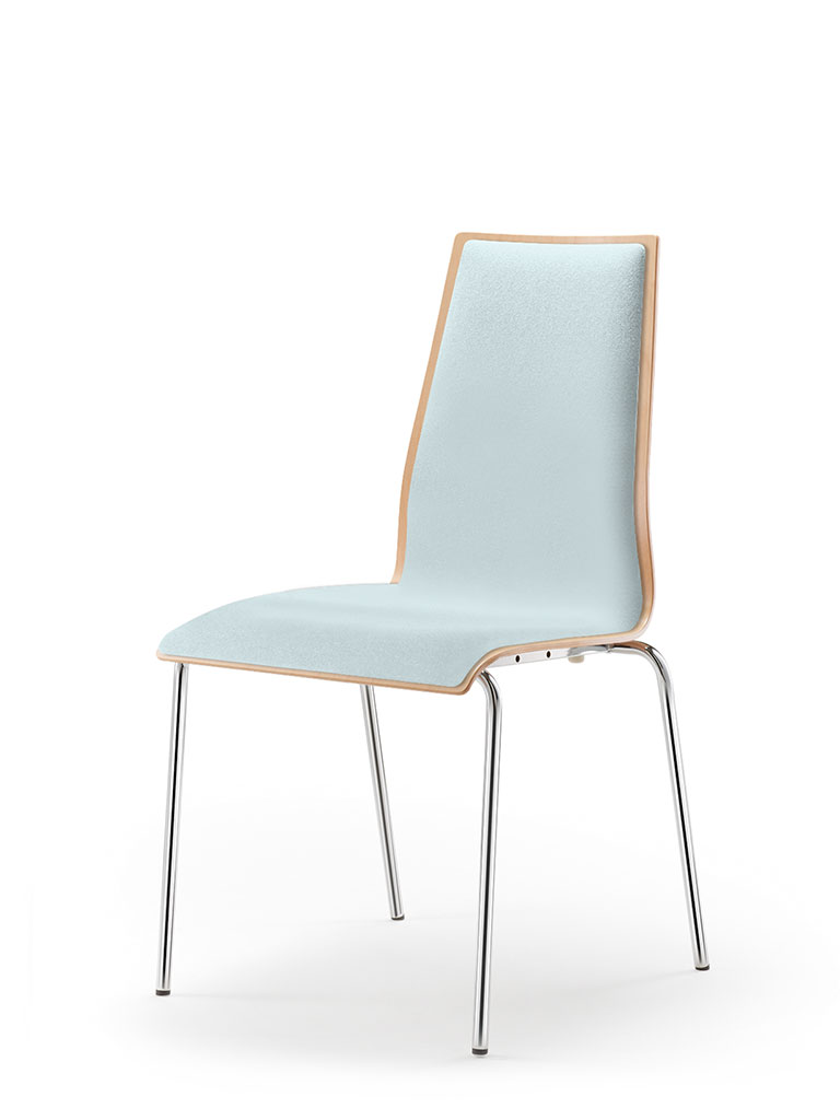 garcia | four-legged chair | fully upholstered front
