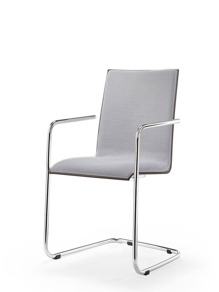 logochair swing | cantilever chair | fully upholstered front