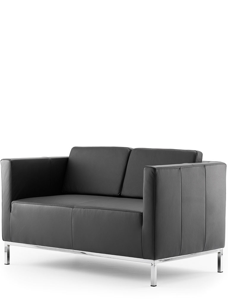 ultimo | canapé 3 places | cuir | avec coussins