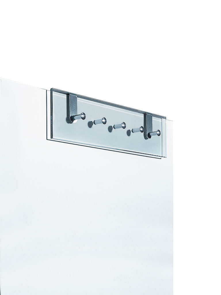 D-TEC | ATLAS 5 | mini coat rack | wall mounting or fastening on cabinets and shelves