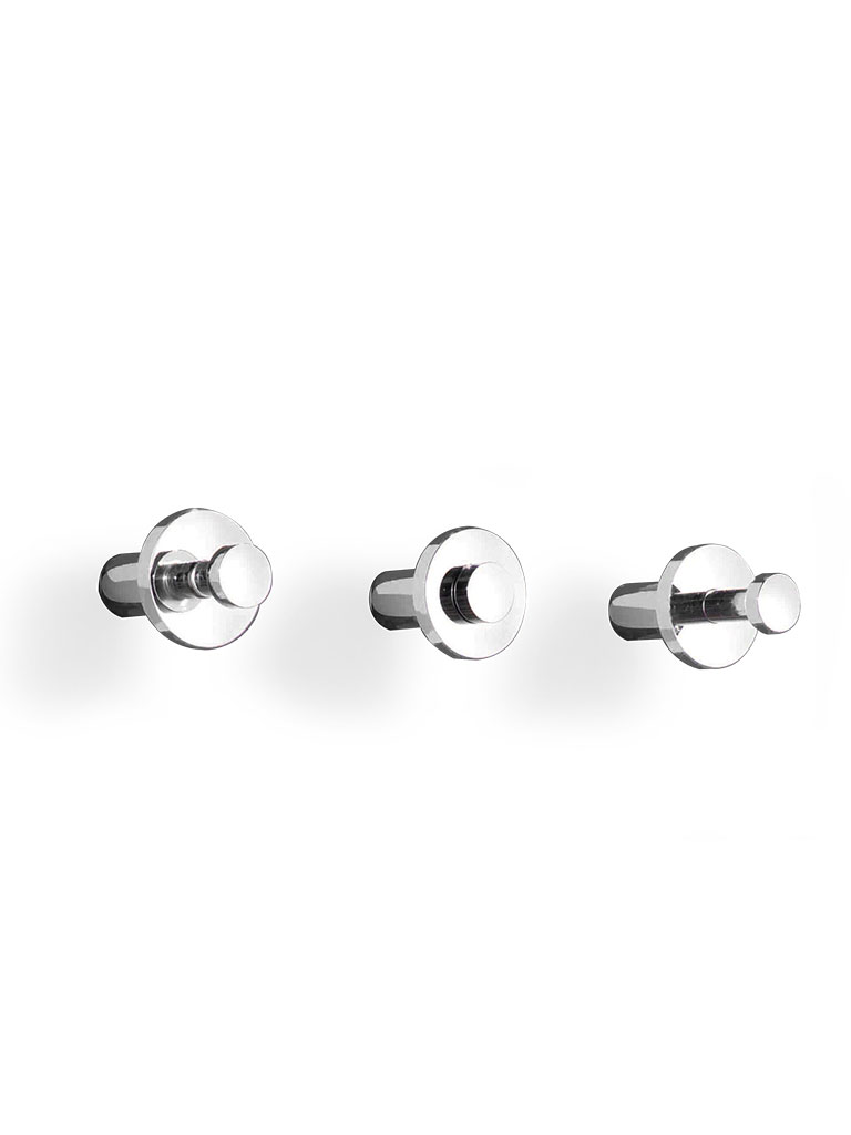 D-TEC | EASY 2 coat hooks | chrome-plated steel | 512-1c