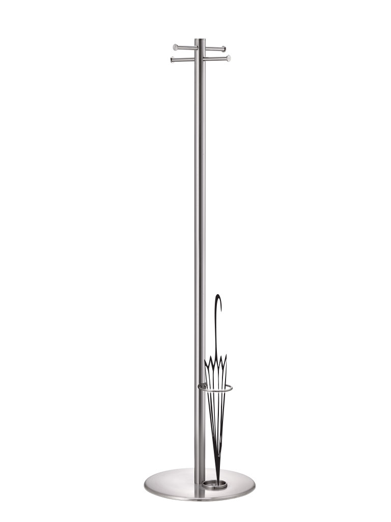 Torre 3930 E | coat rack | stainless steel | with umbrella fitting