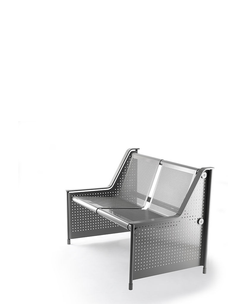 Jett | metal bench seat | 2-seater